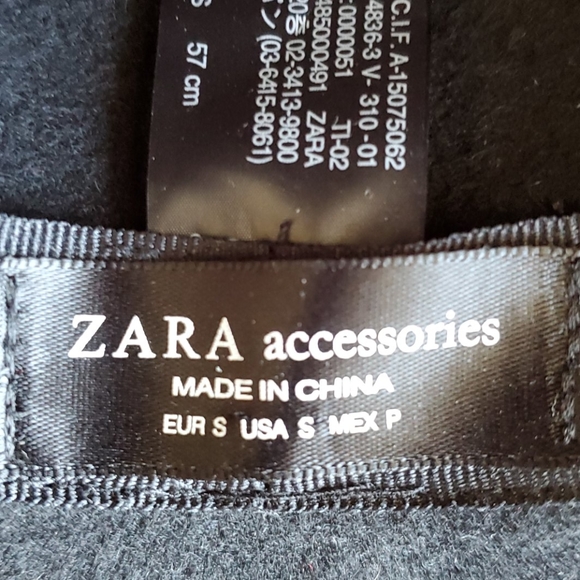 Zara Hat Black Size Small Wool - Picture 5 of 7